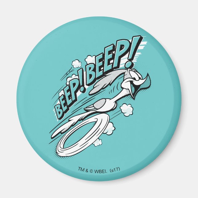 Aimant ROAD RUNNER™ BEEP BEEP!™ Demi-teinte (Devant)