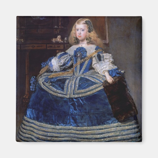 Aimant Robe bleue de l'infante Margarita Teresa, Velazque (Devant)