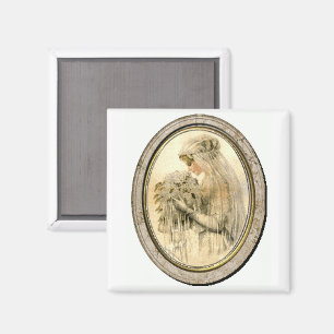 Aimant Robe de mariée vintage magnétique de mariée victor