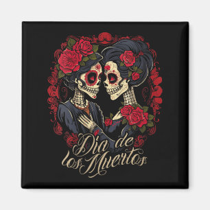 Aimant Robe La Catrina pour femmes Journée de la stylée