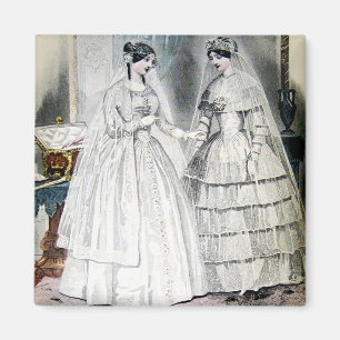 Aimant Robe Mariage victorienne deux femmes