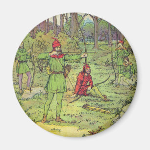 Aimant Robin des Bois dans la forêt