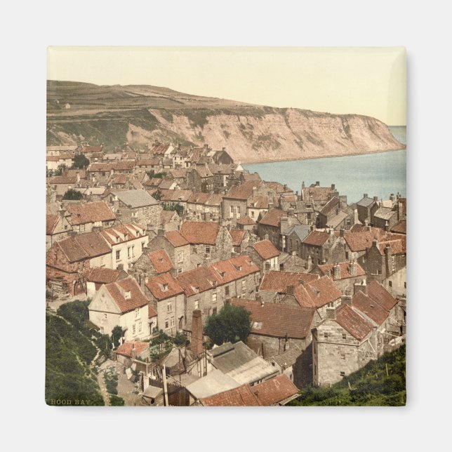 Aimant Robin Hood's Bay, Whitby, Yorkshire, Angleterre (Devant)