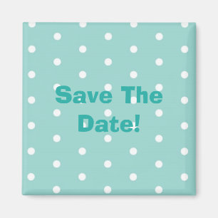 Aimant Robin's Egg Blue Jewelry Box avec pois