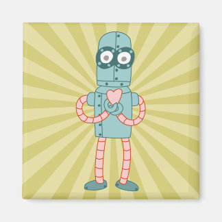 Aimant Robot Valentine Coeur
