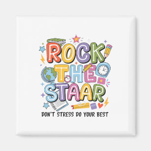 Aimant Roc The Test Staar Day Prof Motivational Testi