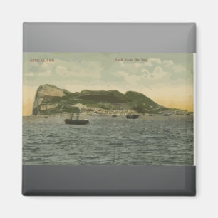 Aimant Roche du Gibraltar de la baie, cru