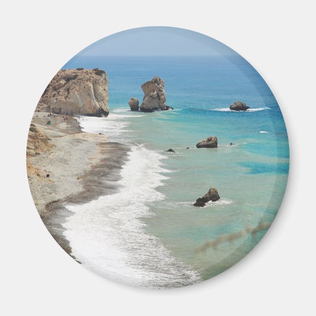 Aimant Rocher D'Aphrodite, Chypre (Devant)