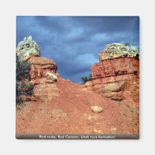 Aimant Roches rouges, canyon rouge, formation de roche de
