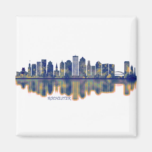 Aimant Rochester Skyline (Devant)
