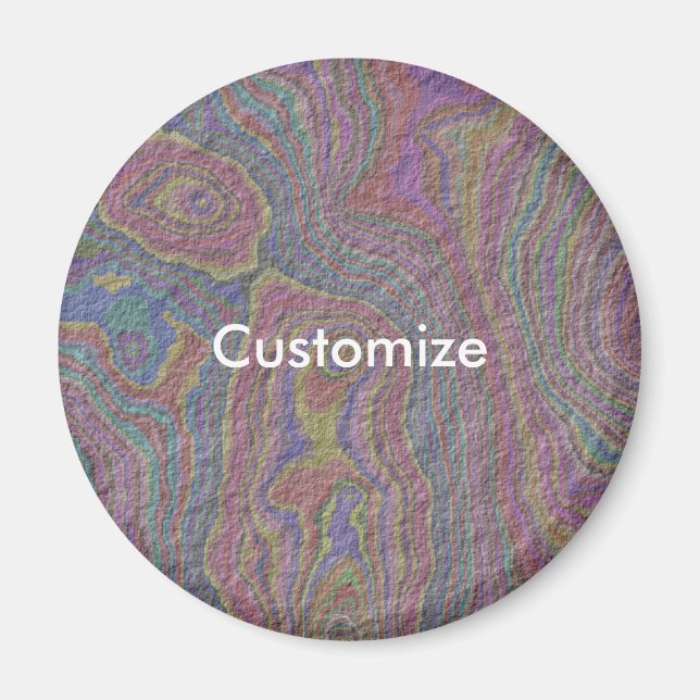 Aimant Rock psychédélique - Modèle (Devant)