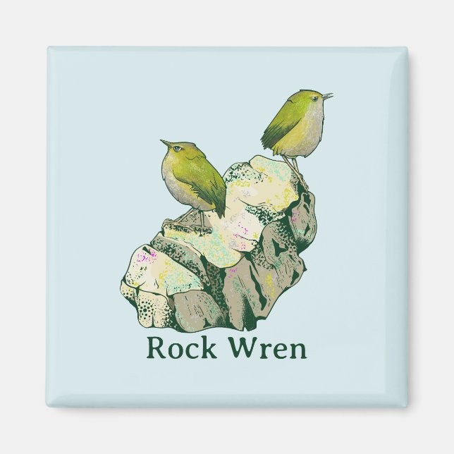 Aimant Rock Wen birds Nouvelle-Zélande (Devant)