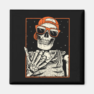 Aimant Rocker Skeleton Rocher À La Main Sur Costume Amusa