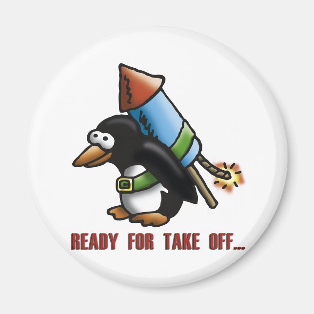 Aimant rocket pinguin E (Devant)