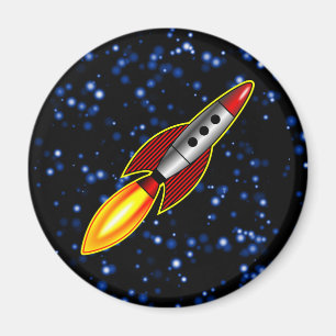 Aimant Rocket Retro - Customisé
