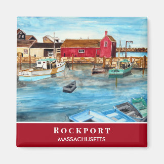 Aimant Rockport Harbour Massachusetts Nouvelle-Angleterre