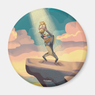 Aimant Roi Lion Rafiki présentant Simba Graphic