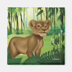 Aimant Roi Lion  Simba Dans La Jungle