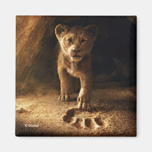Aimant Roi Lion  Simba suivre l'étape de Mufasa