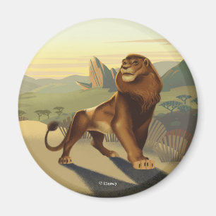 Aimant Roi Lion  Simba Sur Les Terres De La Fierté