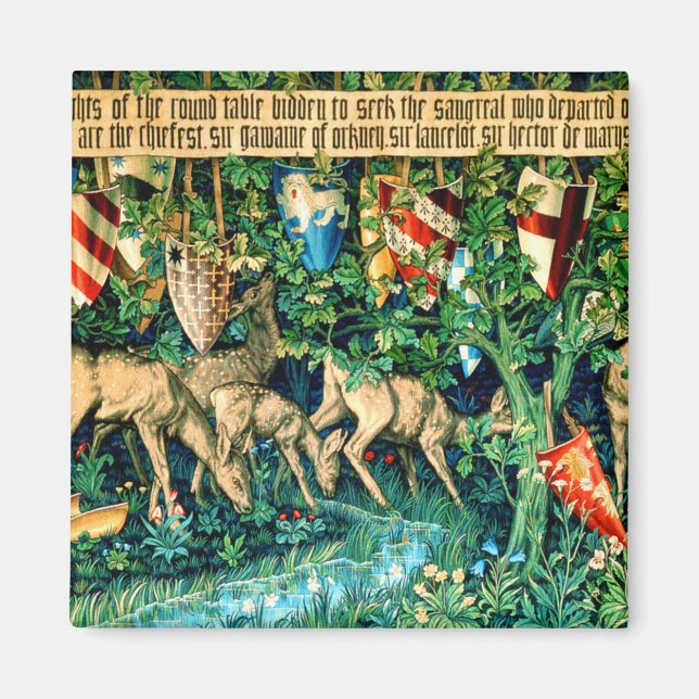 Aimant Roi médiéval Arthur William Morris (Devant)