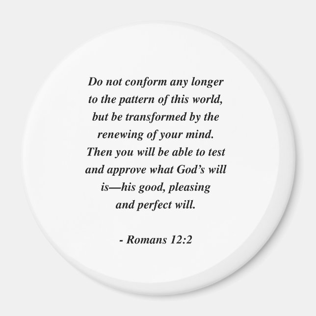 AIMANT ROMAINS 12:2 (Devant)