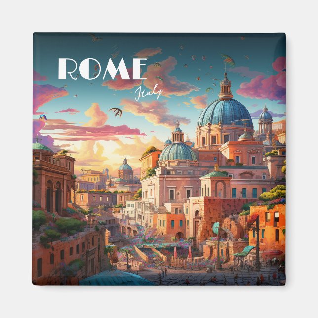 Aimant Rome Italie Travel Art (Devant)