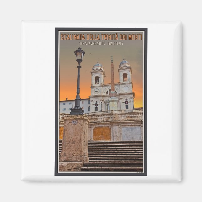 Aimant Rome - La Place d'Espagne (Devant)