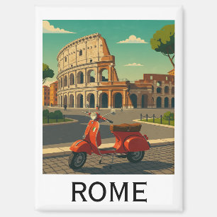 Aimant Rome Minimal Italie Colisée Voyage Vintage