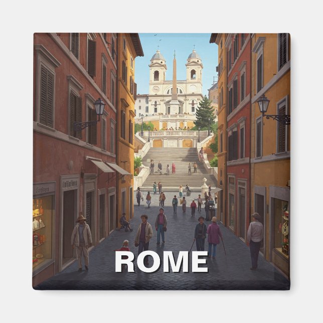 Aimant Rome Place d'Espagne Italie Voyage (Devant)