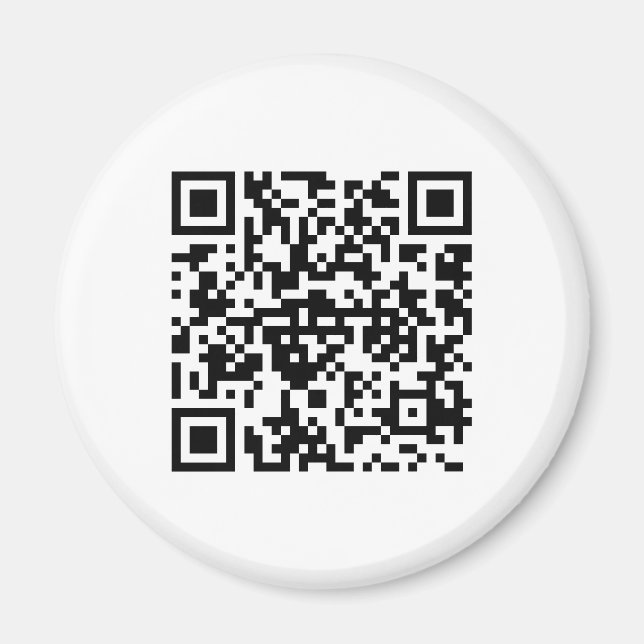 Aimant rond avec code QR (Devant)