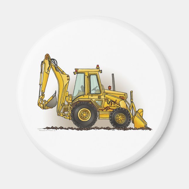 Aimant rond backhoe (Devant)