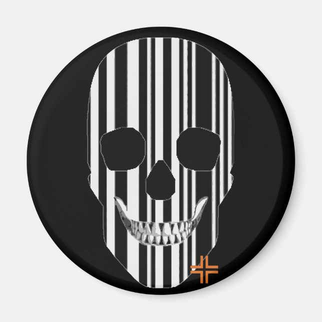 Aimant rond codebout HANDSKULL B2 (Devant)