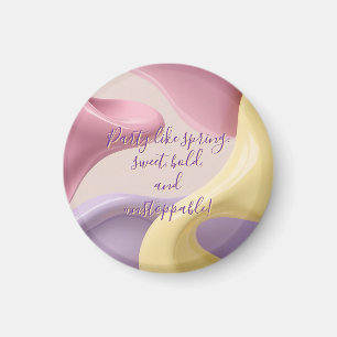 Aimant rond dans un graphique abstrait stylisé