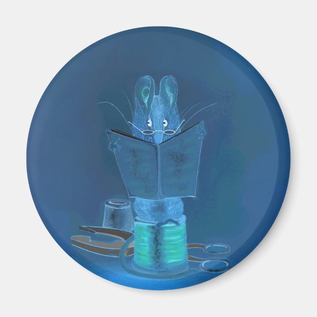 Aimant rond de 3 pouces pour réfrigérateur "dans l (Devant)