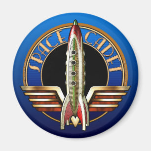Aimant rond de cadet de l'espace