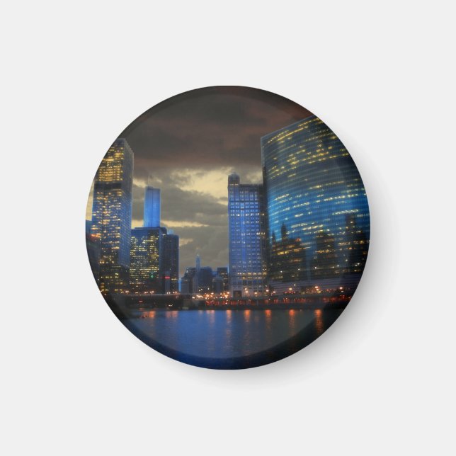 Aimant rond de Chicago (Devant)
