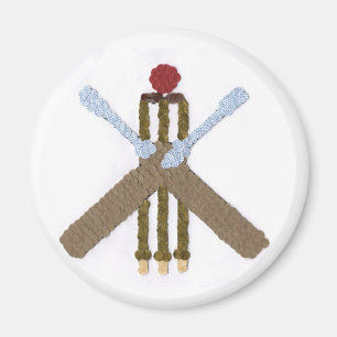 Aimant rond de cricket
