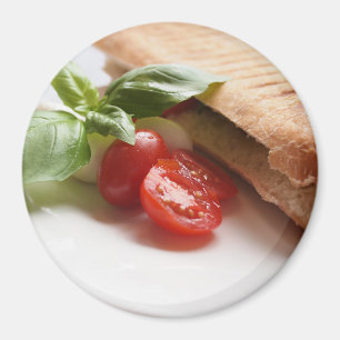 Aimant rond de nourriture italienne