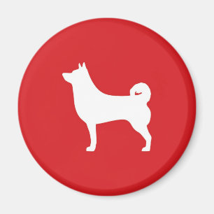 Aimant rond de Shiba Inu