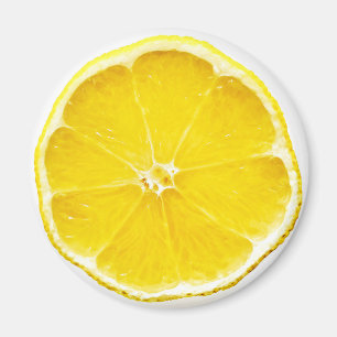 Aimant rond de tranche de citron