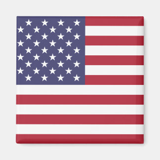Aimant rond du drapeau américain