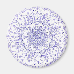 Aimant rond du mandala 6