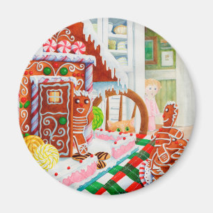 Aimant rond GINGERBREAD SURPRISE