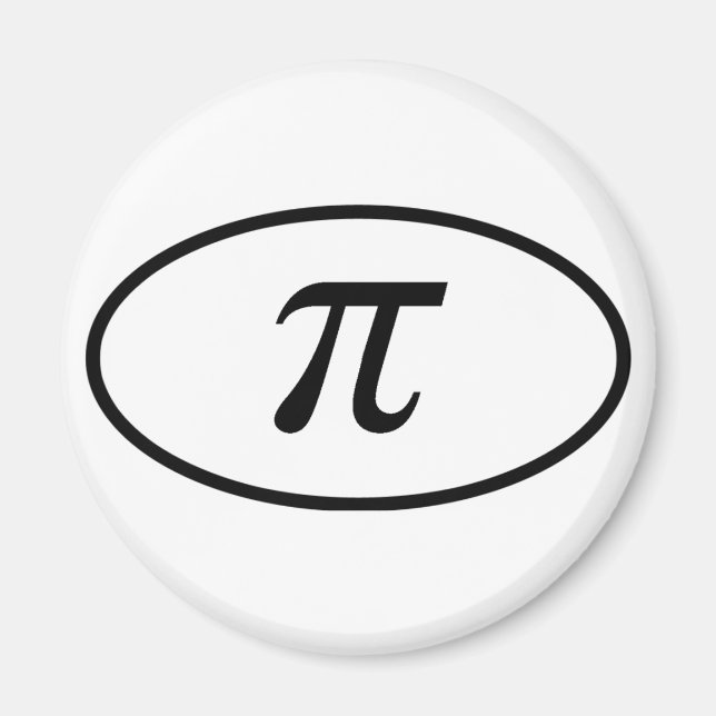 Aimant rond Pi (Devant)