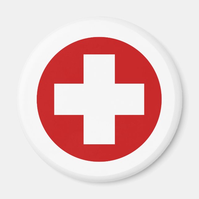 Aimant Rond-point d'urgence de la Croix-Rouge suisse (Devant)