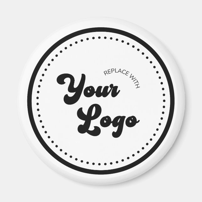 Aimant Rond Réfrigérateur Avec Logo Professionnel  (Devant)