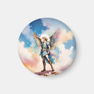aimant rond St Michael Archangel