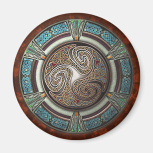 Aimant rond Triskelion