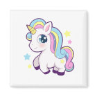 Aimant rond Unicorne